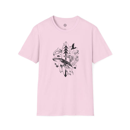 Ventana Monterey Bay by Thiago Bianchini Unisex - Soft Style U.S. Cotton T-Shirt