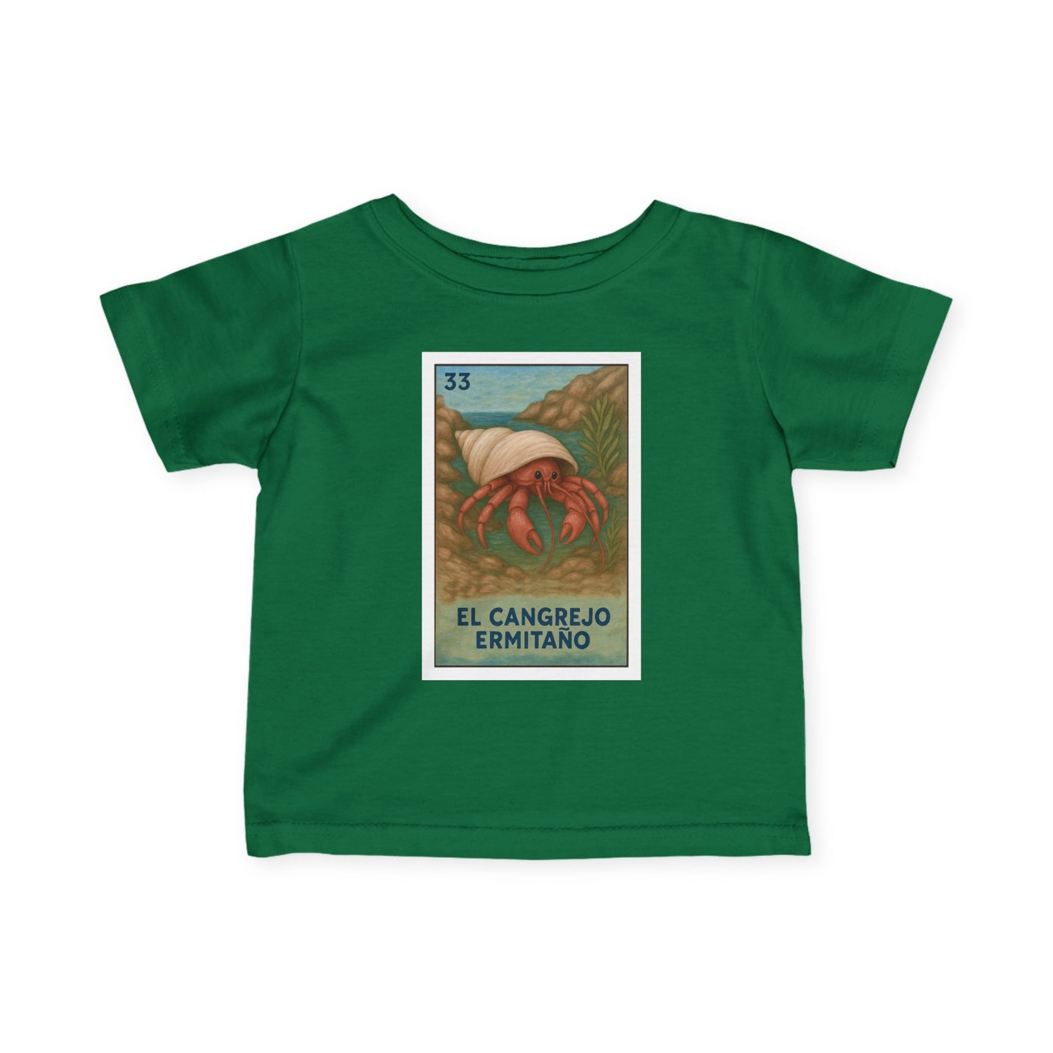 Hermit Crab Lotería - Infant 100% Cotton T-Shirt (El Cangrejo Ermitaño)