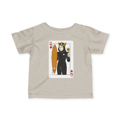 Queen of Hearts Surfer - Infant 100% Cotton T-Shirt
