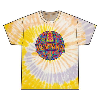 Ventana Psychedelic Treefish Logo Tie Dye Unisex - 100% Cotton T-Shirt