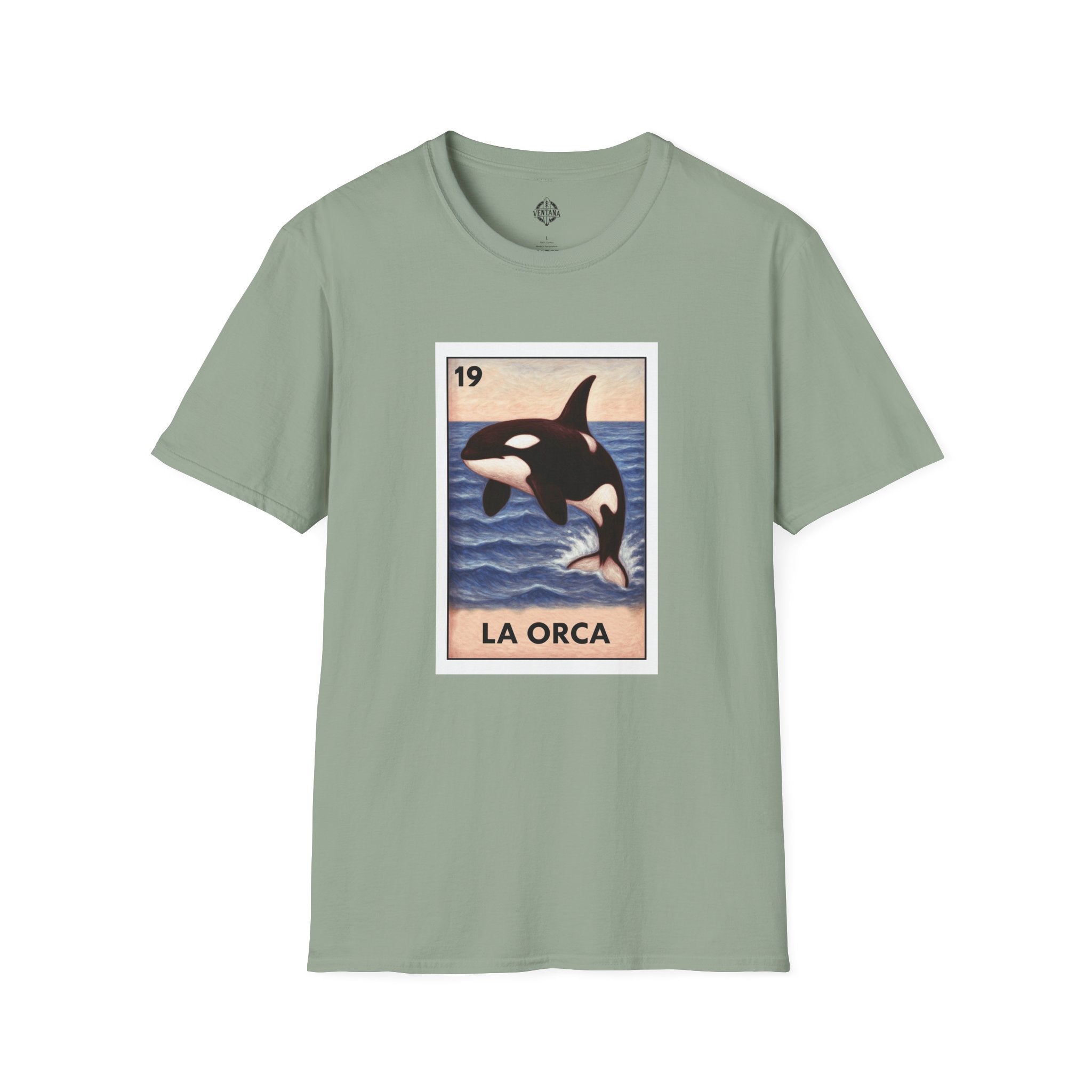 Orca Lotería Unisex - Soft Style U.S. Cotton T-Shirt (La Orca)