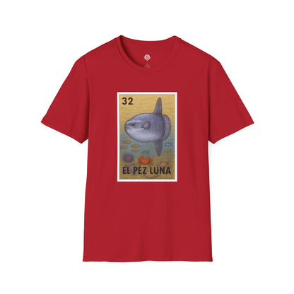 Sunfish Lotería Unisex - Soft Style U.S. Cotton T-Shirt (El Pez Luna)