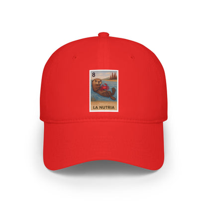 Sea Otter Lotería Unisex - 100% Cotton Baseball Cap (La Nutria)
