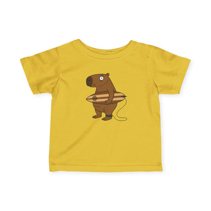 Capybara Surfer - Infant 100% Cotton T-Shirt