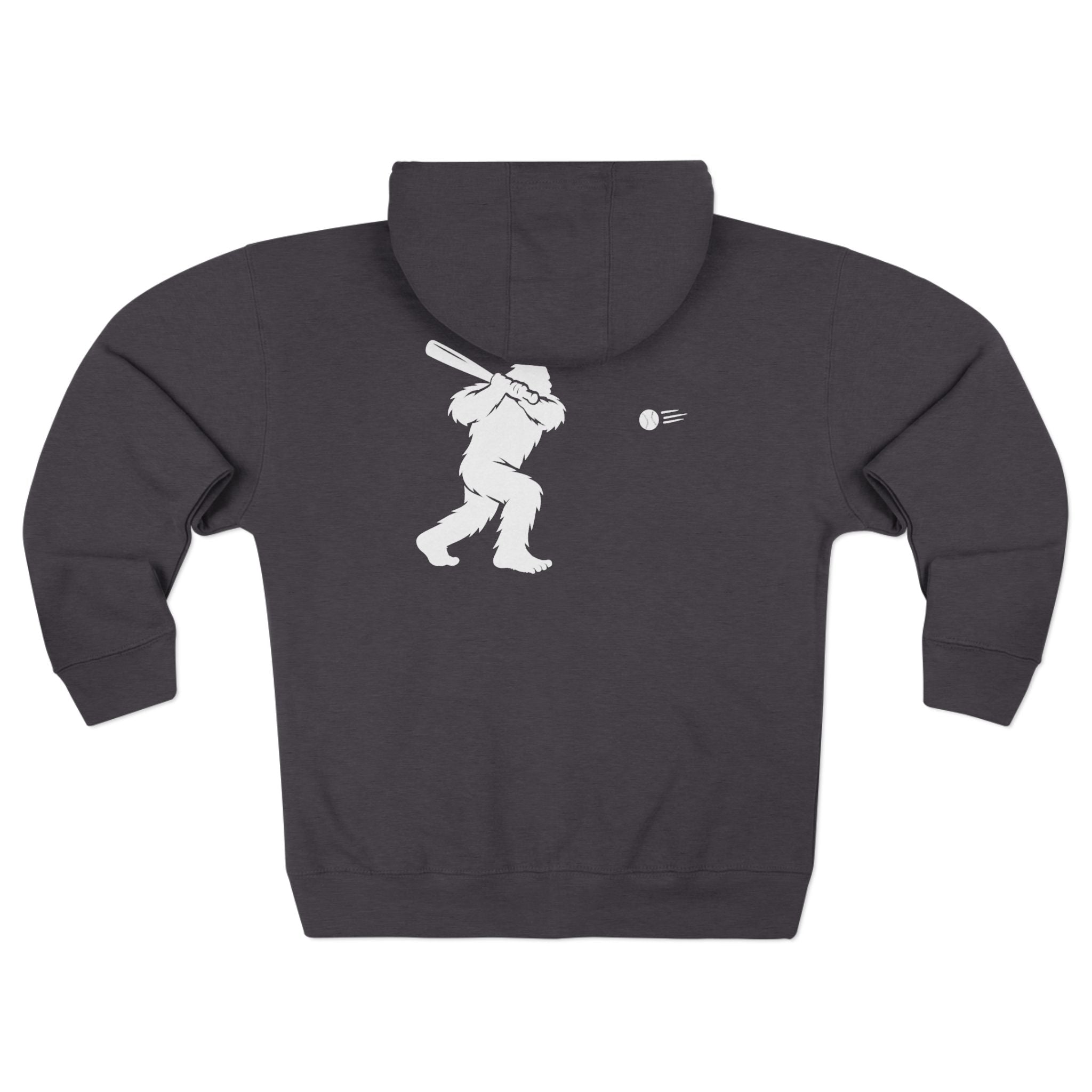 Ventana Sluggersquatch Unisex - Zip Cotton Blend Fleece Hoodie