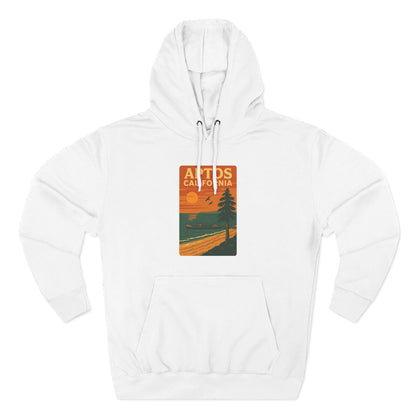 Aptos California Sunset Unisex - Pull-Over Cotton Blend Fleece Hoodie