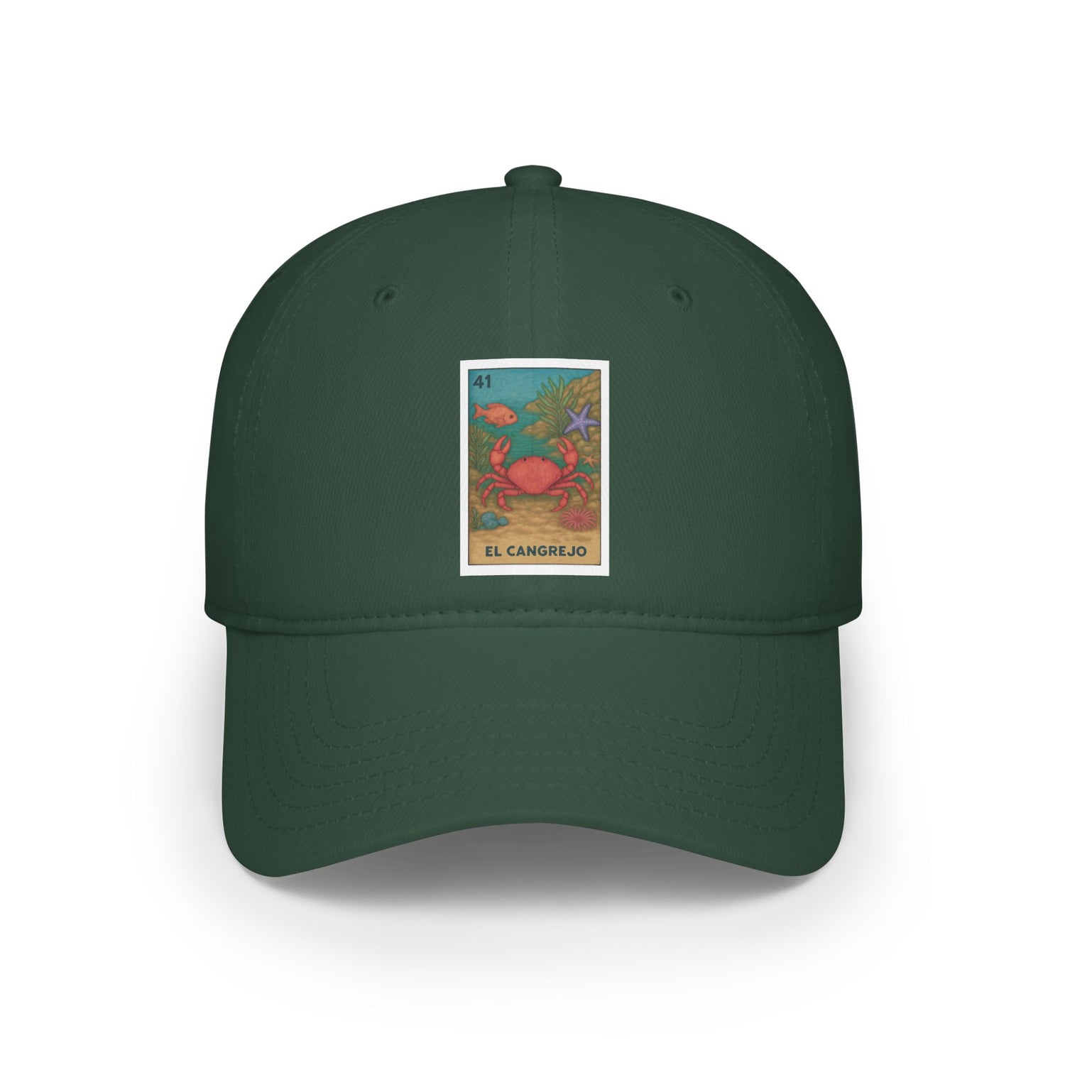 Crab Lotería Unisex - 100% Cotton Baseball Cap (El Cangrejo)