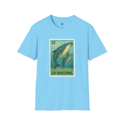Whale Lotería Unisex - Soft Style U.S. Cotton T-Shirt (La Ballena)