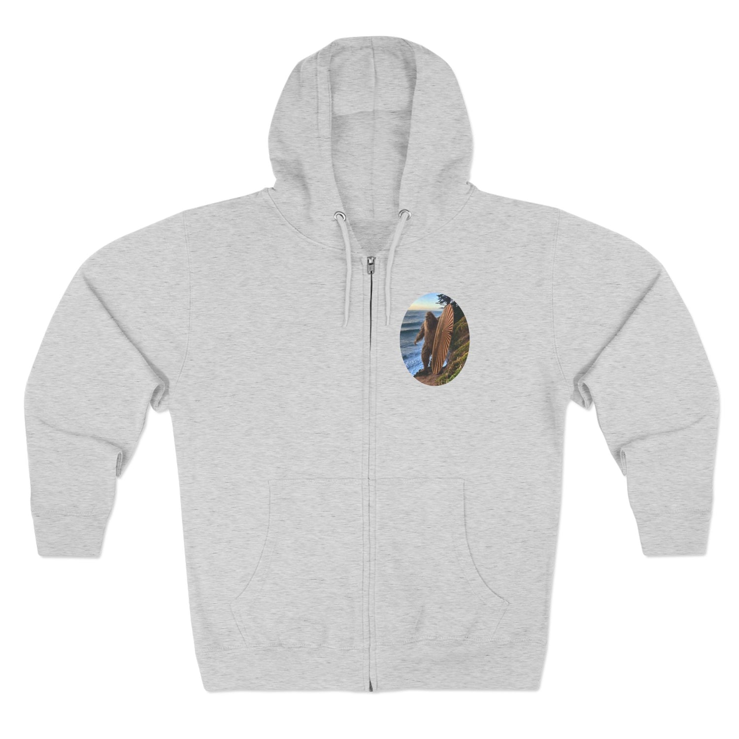 Ventana Real Surfsquatch Unisex - Zip Cotton Blend Fleece Hoodie