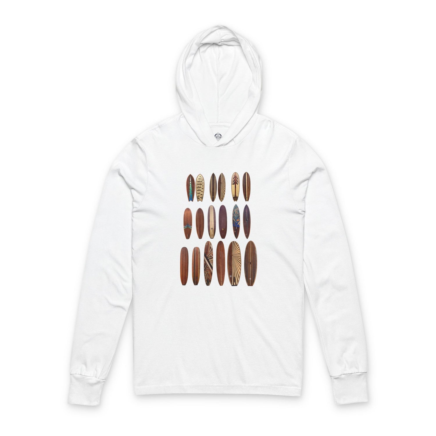 Ventana Wooden Surfboards Unisex - Cotton Long Sleeve Hooded T-Shirt