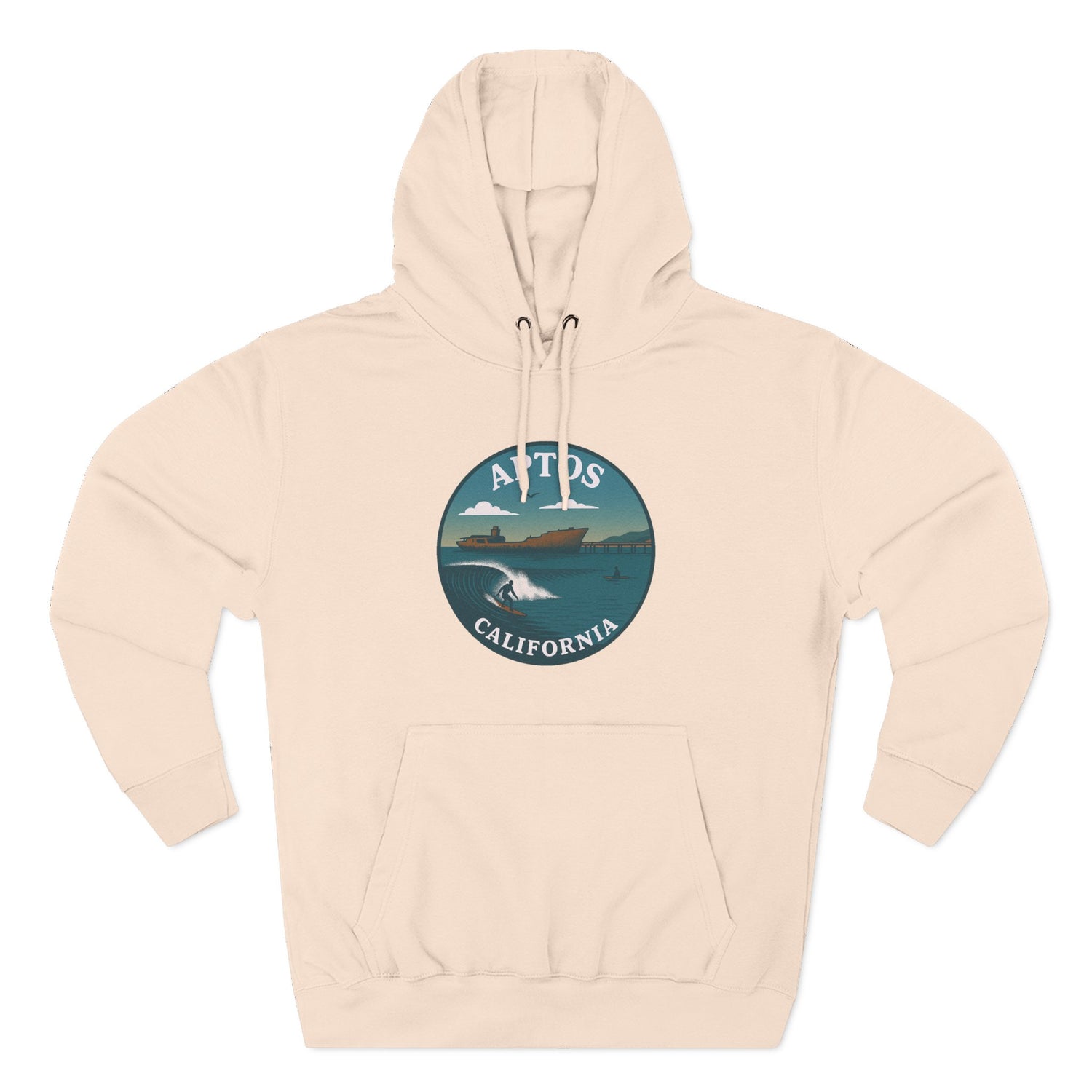 Aptos California Classic Unisex - Pull-Over Cotton Blend Fleece Hoodie