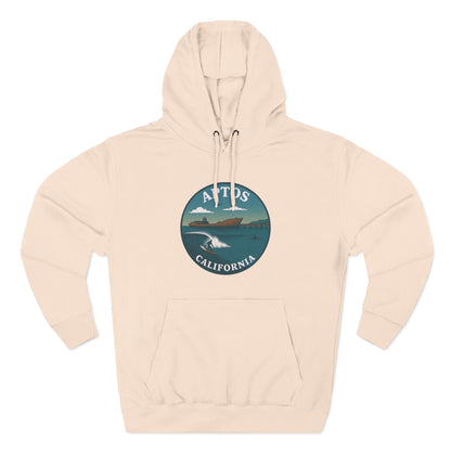 Aptos California Classic Unisex - Pull-Over Cotton Blend Fleece Hoodie