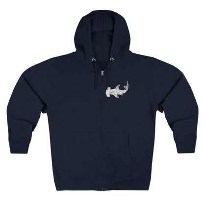 Ventangle Hammerhead Unisex - Zip Cotton Blend Fleece Hoodie