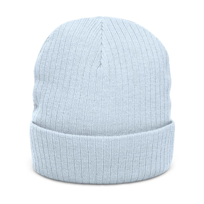 Aptos Junior High Surf Team - Embroidered Unisex Ribbed Knit Beanie with Recycled Polyester