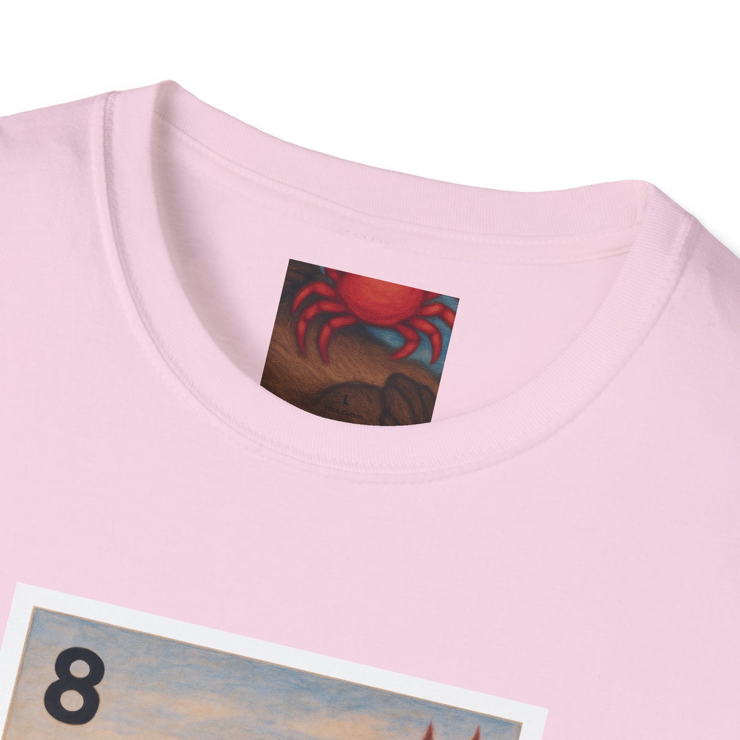 Sea Otter Lotería Unisex - Soft Style U.S. Cotton T-Shirt (La Nutria)