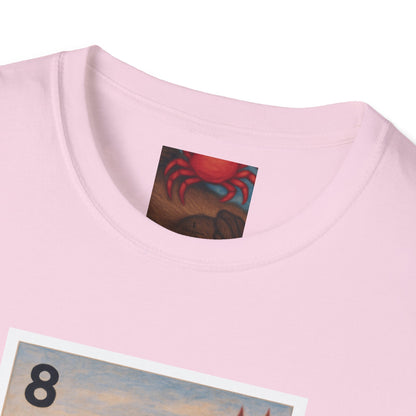 Sea Otter Lotería Unisex - Soft Style U.S. Cotton T-Shirt (La Nutria)