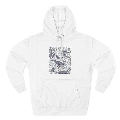 Ventana Marine Life by Lili Arnold Unisex - Pull-Over Cotton Blend Fleece Hoodie