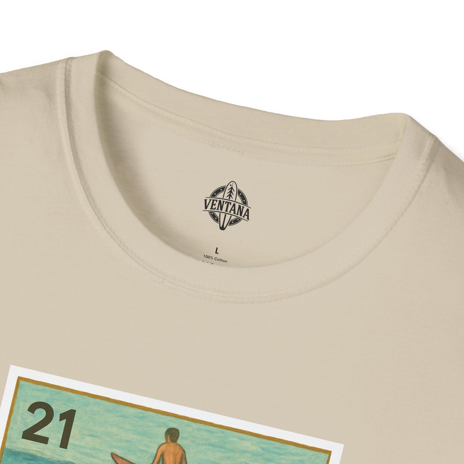 Shark Lotería Unisex - Soft Style U.S. Cotton T-Shirt (El Tiburón)