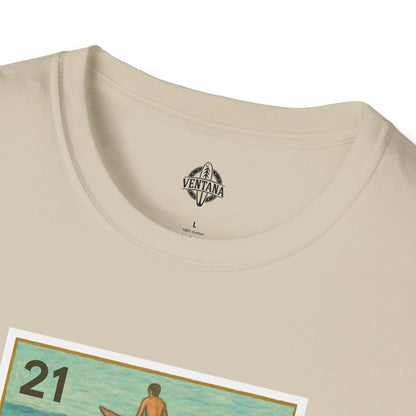 Shark Lotería Unisex - Soft Style U.S. Cotton T-Shirt (El Tiburón)