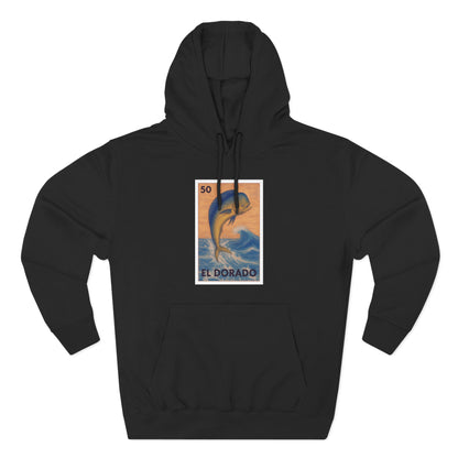 Dorado Lotería Unisex - Pull-Over Cotton Blend Fleece Hoodie (El Dorado)