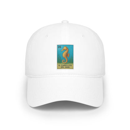 Seahorse Lotería Unisex - 100% Cotton Baseball Cap (El Caballito del Mar)