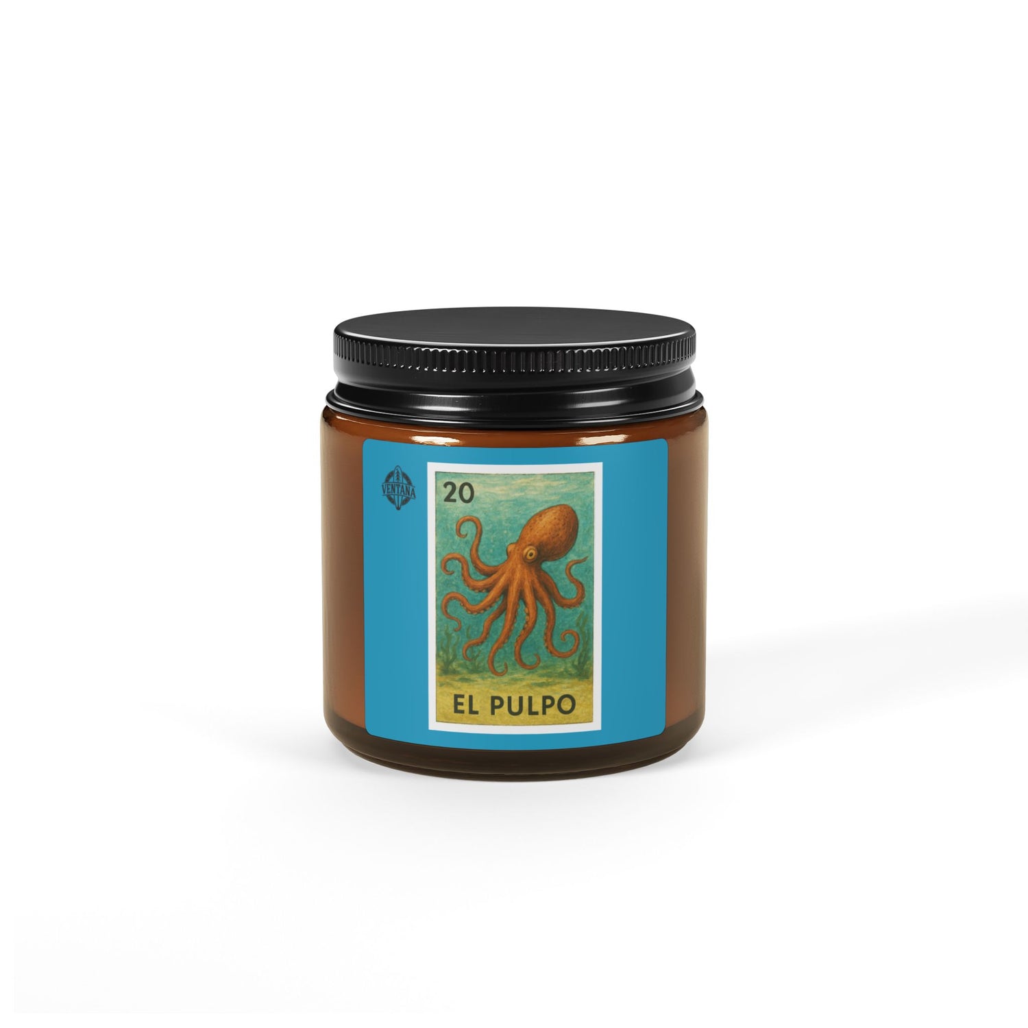 Octopus Lotería - Scented Soy Candle (El Pulpo)