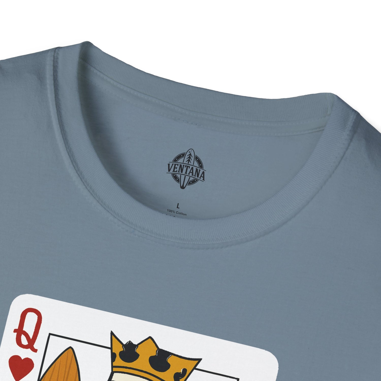 Queen of Hearts Surfer Unisex - U.S. Cotton T-Shirt