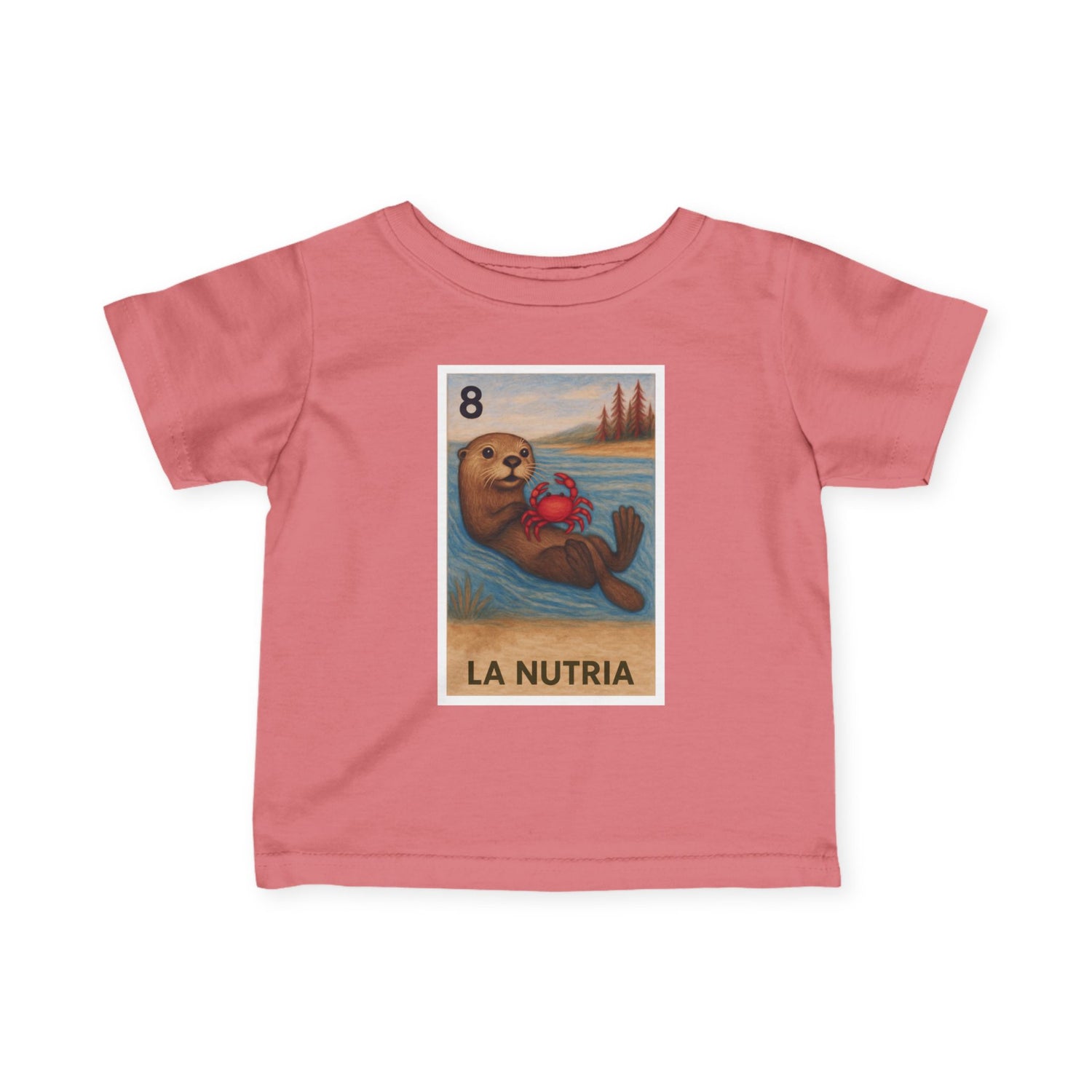 Sea Otter Lotería - Infant 100% Cotton T-Shirt (La Nutria)
