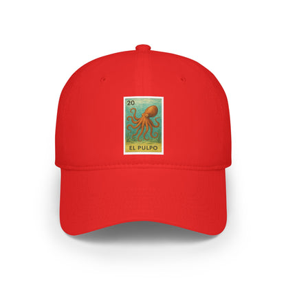 Octopus Lotería Unisex - 100% Cotton Baseball Cap (El Pulpo)