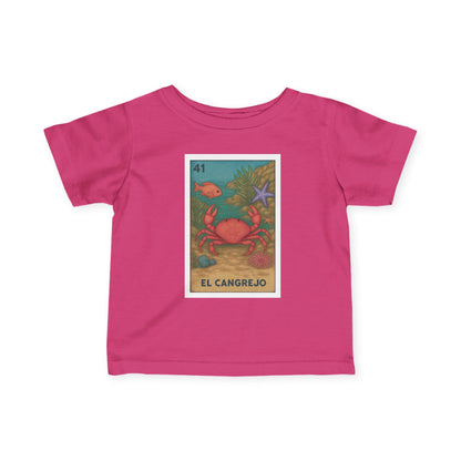 Crab Lotería - Infant 100% Cotton T-Shirt (El Cangrejo)