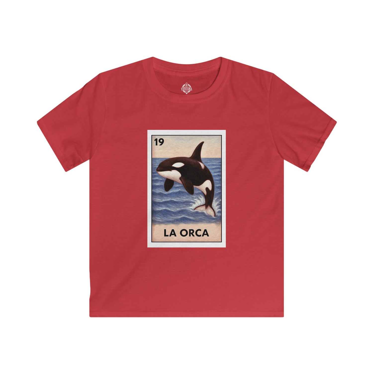 Orca Lotería Kids - Soft Style U.S. Cotton T-Shirt (La Orca)