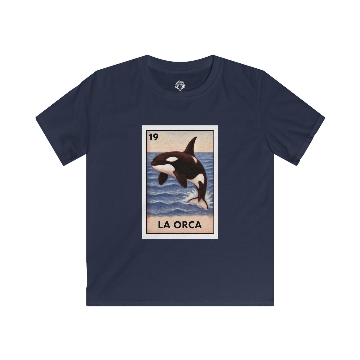 Orca Lotería Kids - Soft Style U.S. Cotton T-Shirt (La Orca)