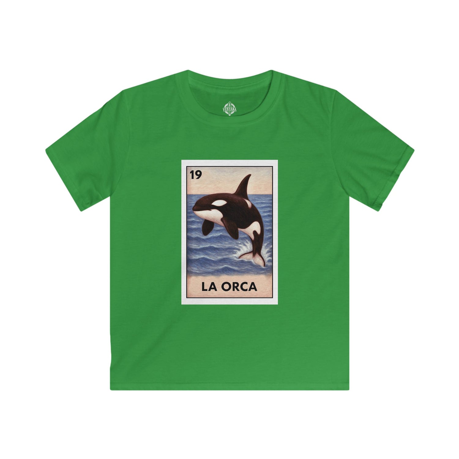 Orca Lotería Kids - Soft Style U.S. Cotton T-Shirt (La Orca)