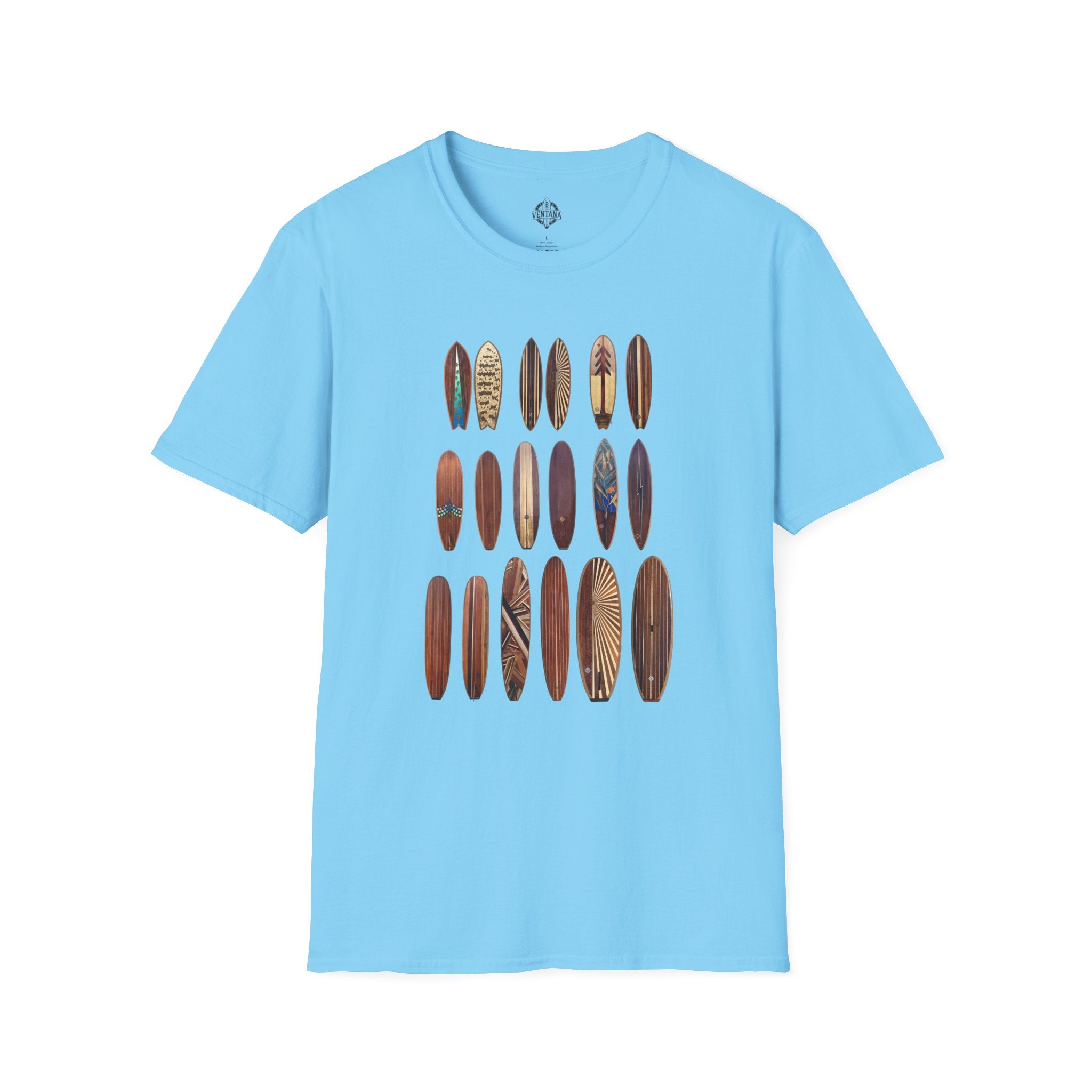 Ventana Wooden Surfboards Unisex - Soft Style U.S. Cotton T-Shirt