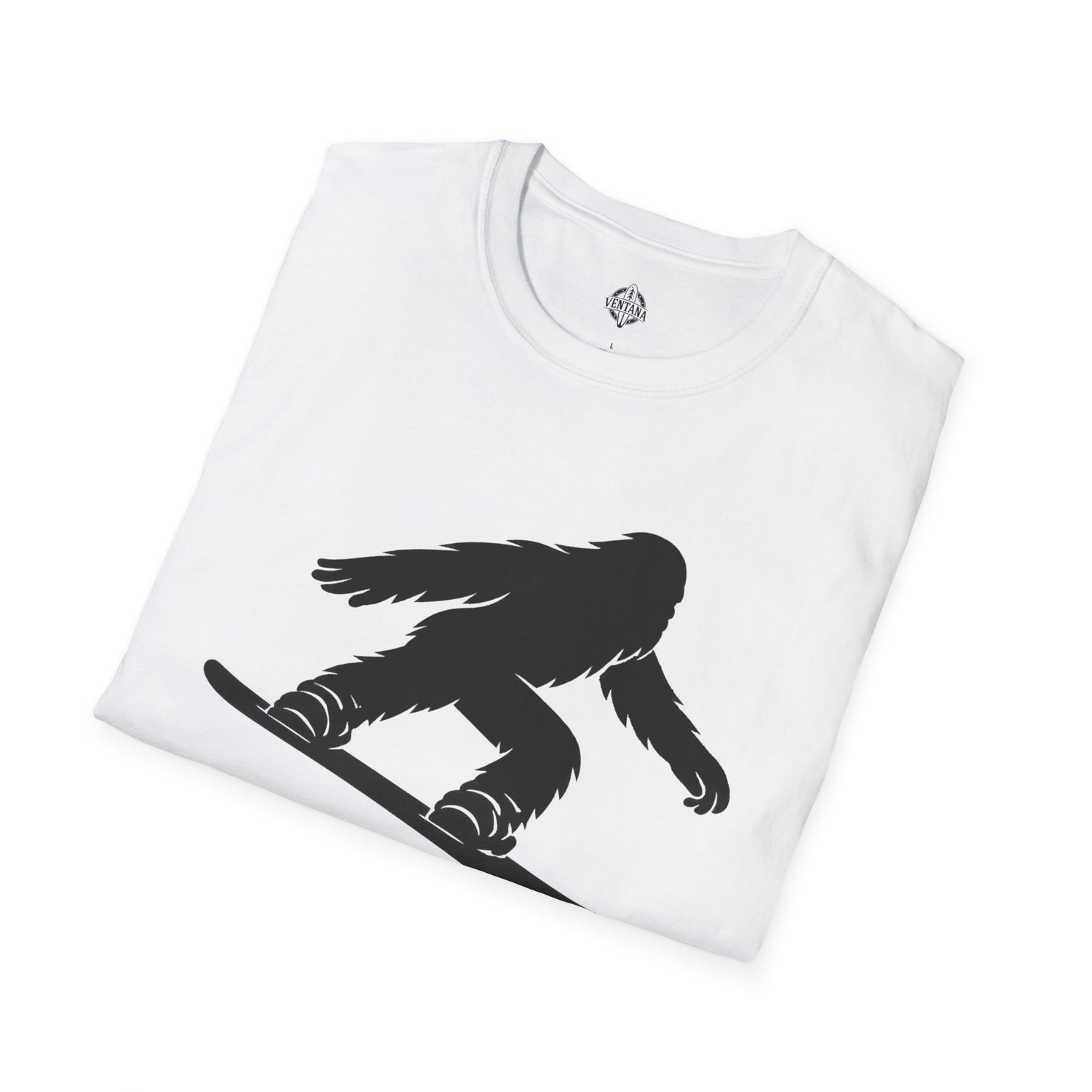 Ventana Shreddy Yeti Snowboard Unisex - U.S. Cotton T-Shirt