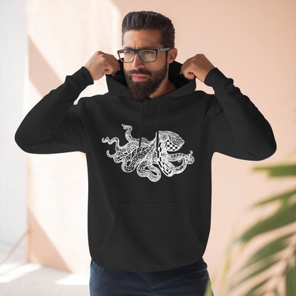 Ventangle Octopus Unisex - Pull-Over Cotton Blend Fleece Hoodie