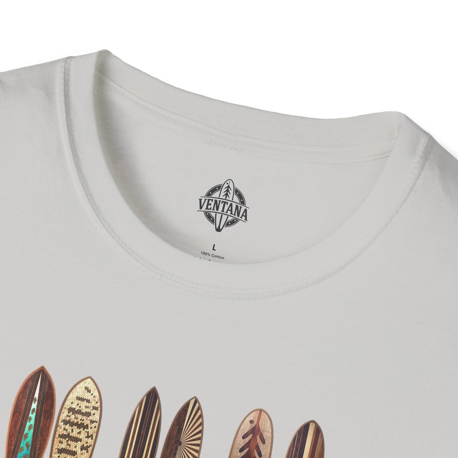 Ventana Wooden Surfboards Unisex - Soft Style U.S. Cotton T-Shirt