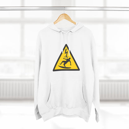 Electric Surfer Unisex - Pull-Over Cotton Blend Fleece Hoodie