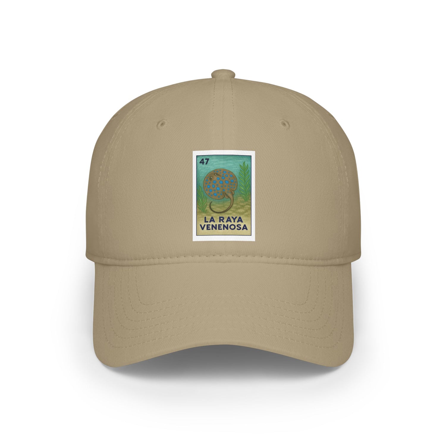 Stingray Lotería Unisex - 100% Cotton Baseball Cap (La Raya Venenosa)