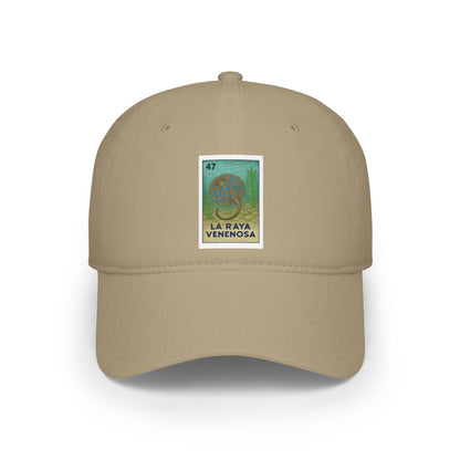 Stingray Lotería Unisex - 100% Cotton Baseball Cap (La Raya Venenosa)