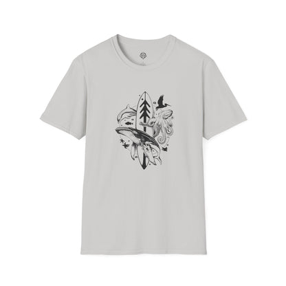 Ventana Monterey Bay by Thiago Bianchini Unisex - Soft Style U.S. Cotton T-Shirt
