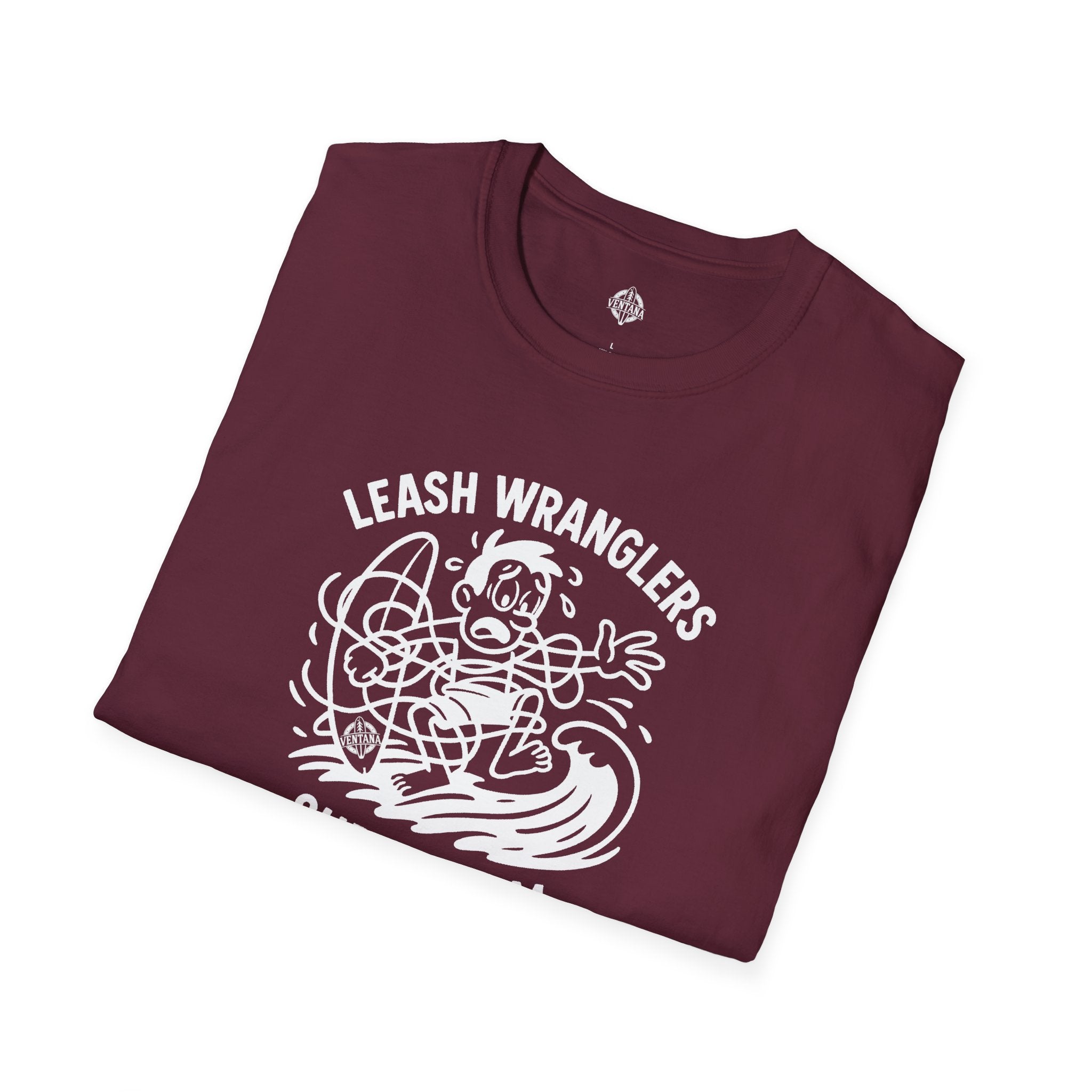 Leash Wranglers Surf Team Unisex - Soft Style U.S. Cotton T-Shirt