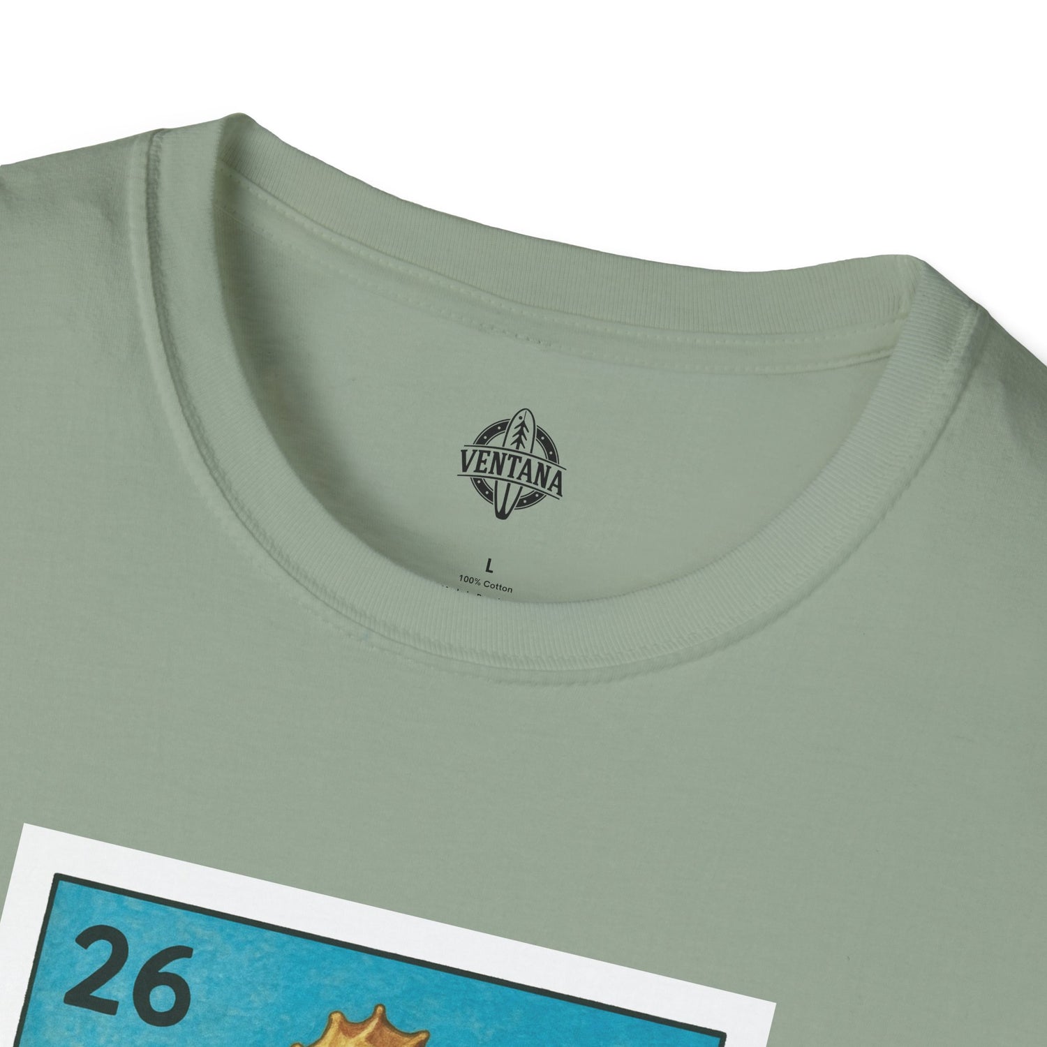 Seahorse Lotería Unisex - Soft Style U.S. Cotton T-Shirt (El Caballito del Mar)