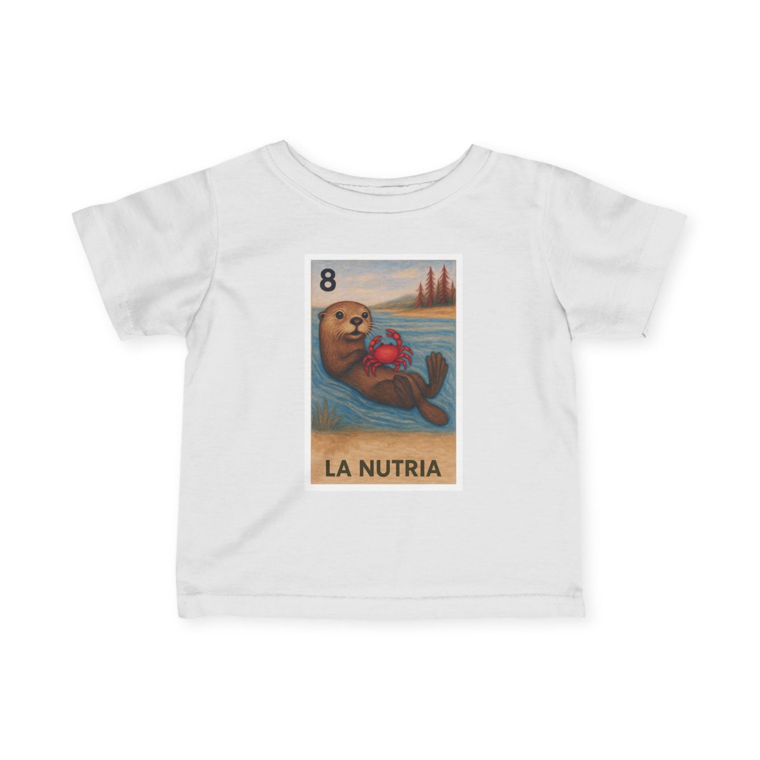 Sea Otter Lotería - Infant 100% Cotton T-Shirt (La Nutria)