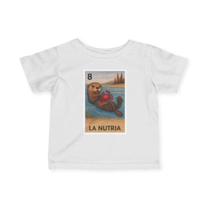 Sea Otter Lotería - Infant 100% Cotton T-Shirt (La Nutria)