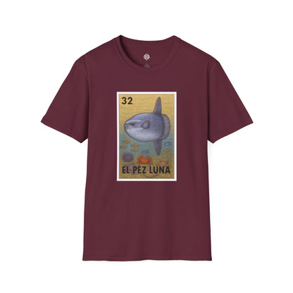 Sunfish Lotería Unisex - Soft Style U.S. Cotton T-Shirt (El Pez Luna)