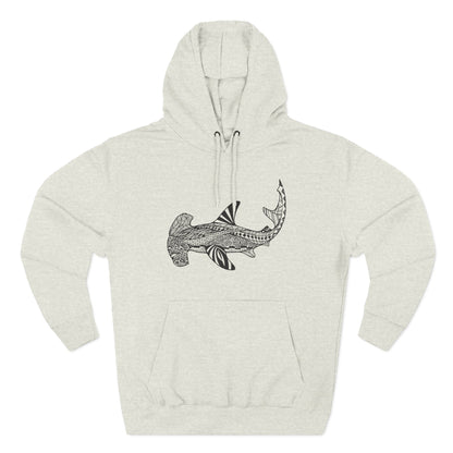 Ventangle Hammerhead Unisex - Pull-Over Cotton Blend Fleece Hoodie