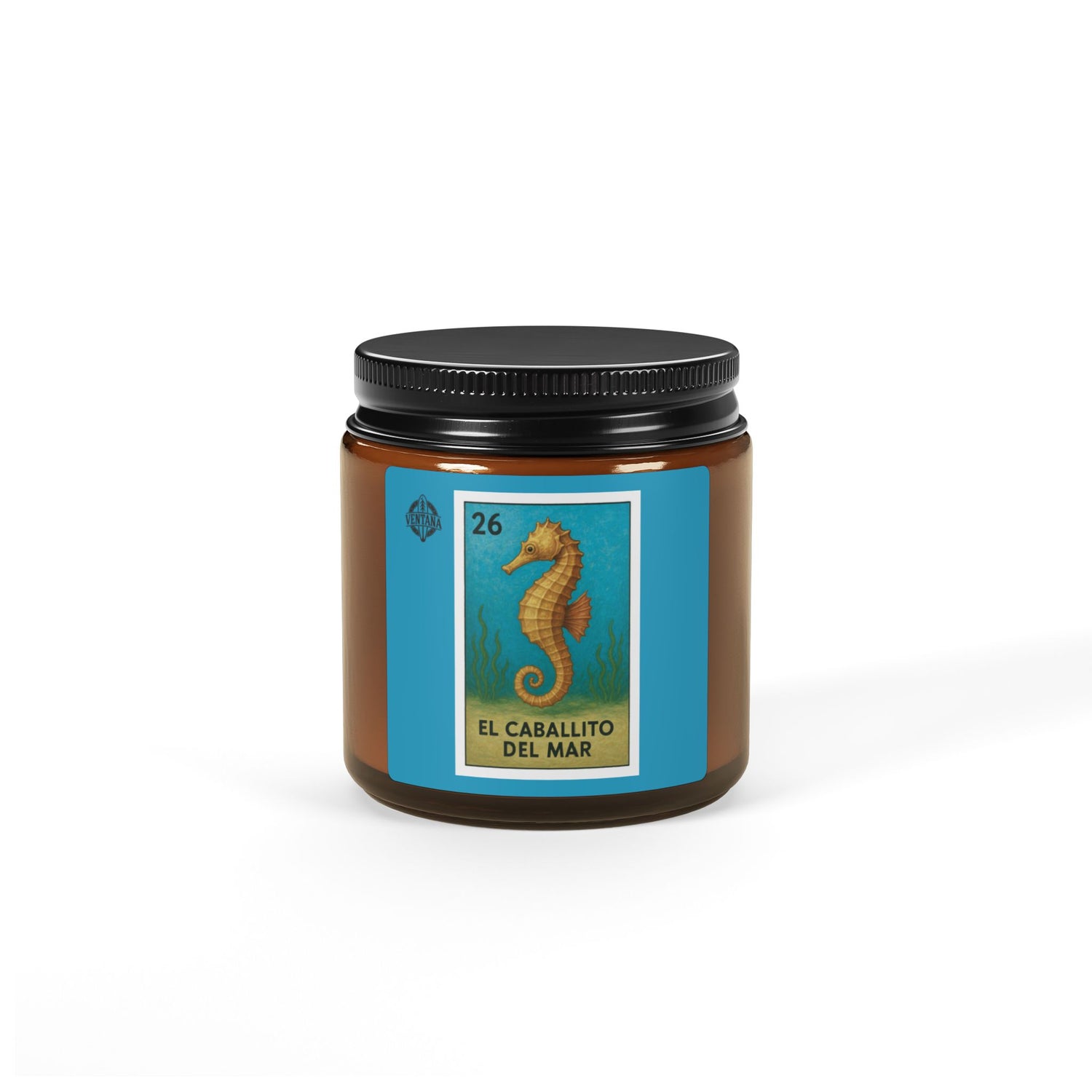 Seahorse Lotería - Scented Soy Candle (El Caballito del Mar)