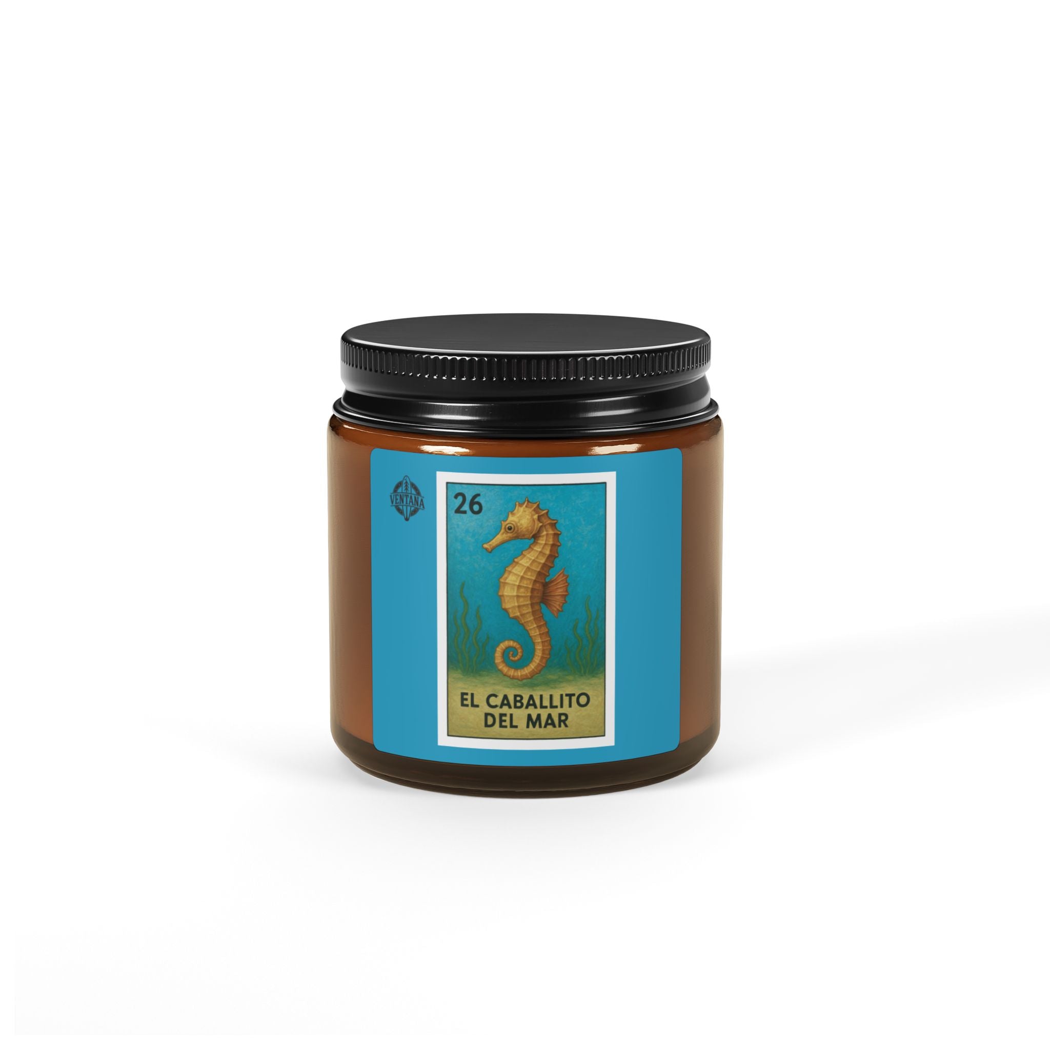 Seahorse Lotería - Scented Soy Candle (El Caballito del Mar)