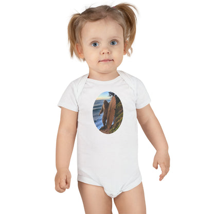 Ventana Real Surfsquatch - Baby Short Sleeve 100% Cotton Onesie